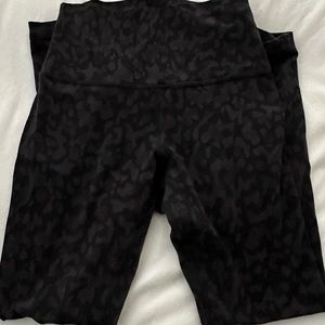 Dark leopard lululemon leggings